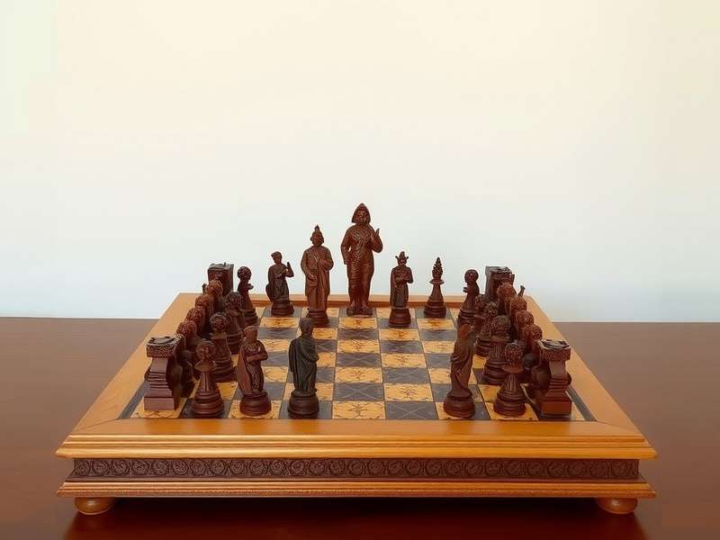Ancient Sanyasi Chess board replica from rural Bihar